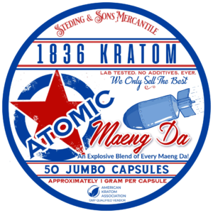 1836 Atomic Raw Capsules Label