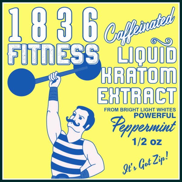 1836 Fitness Peppermint Label
