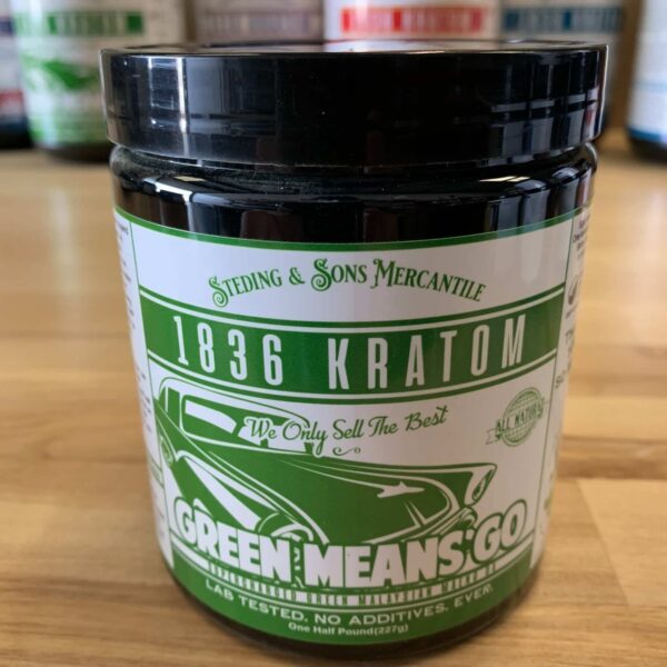 1836 Green Kratom Powder, 1836 Kratom Green Means Go 8oz, Brands, 1836 Kratom, Whole Earth Gifts
