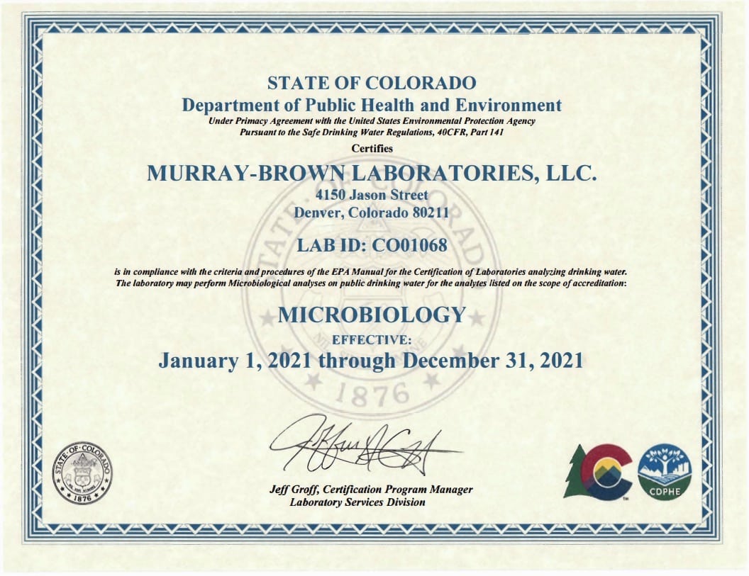 Kratom Lab Tests Murray-Brown Certification 2021