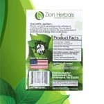 Zion Herbals Lucky 80 Kratom Extract Tablets 10 pack (back)