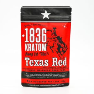 1836 Kratom 4oz Texas Red Kratom Powder