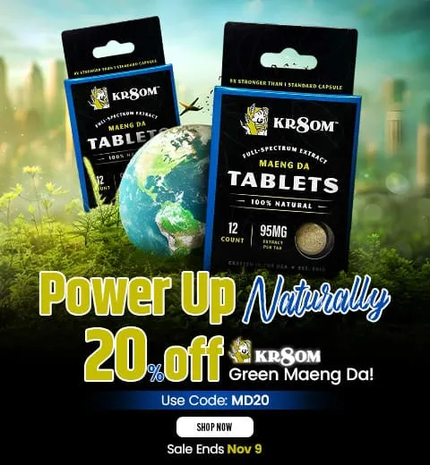 Nov 2025 - KR8OM™ Green Maeng Da Kratom Extract Tablets - Mobile Banner POTW