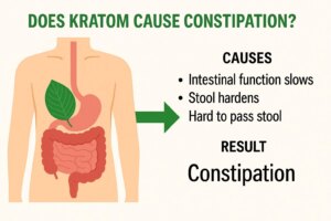 does kratom cause constipation - Abdominal Image