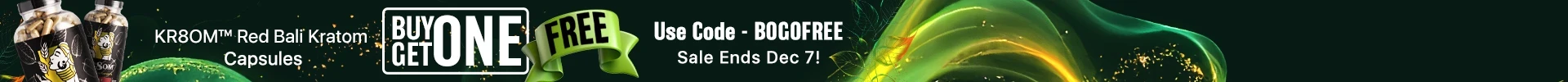 KR8OM™ Red Bali Kratom Capsules - POTW
