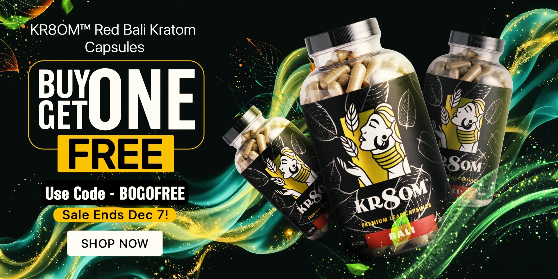 KR8OM™ Red Bali Kratom Capsules - POTW