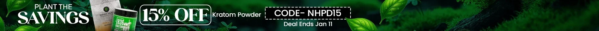 Plant the Savings 15% OFF Kratom Powder