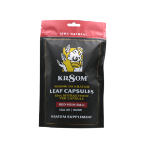KR8OM™ Red Bali Kratom Capsules