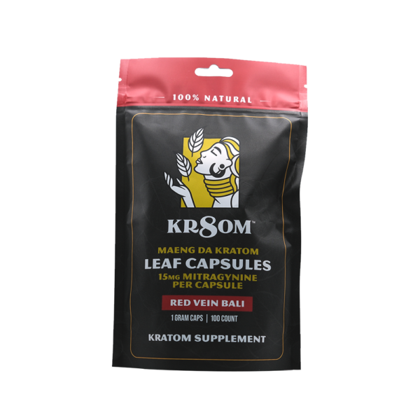 KR8OM Red Bali Kratom Capsules